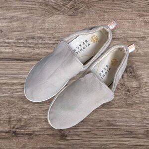 VIONIC BEACH Marshall Gray Vapor Slip On Sneaker Tennis Shoes Womens 6.5